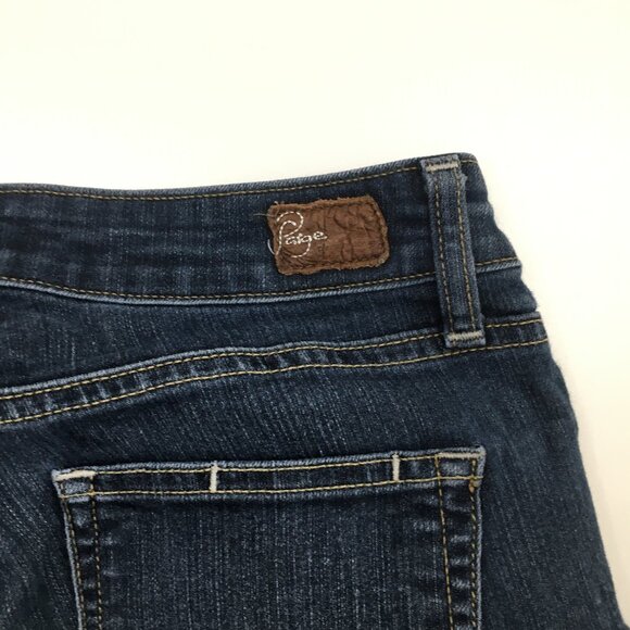 PAIGE Premium Denim Medium/Dark Wash PEG 5 Pocket Skinny Jeans - Picture 10 of 15